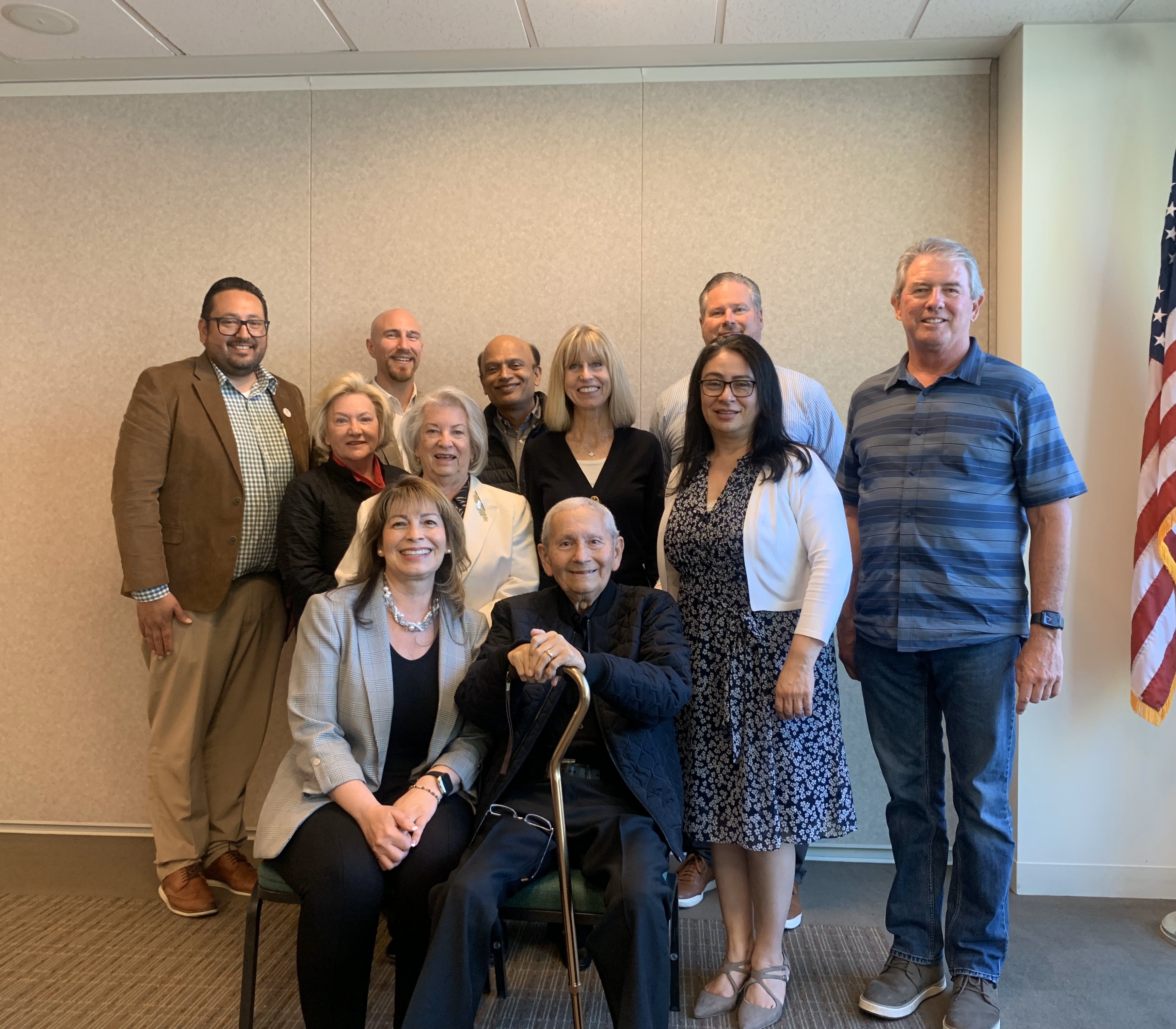 Armando Lopez and his wife Lourdes with the VCCF Board of Directors